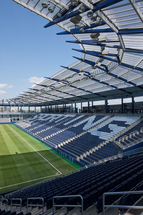 Kansas City Sporting Park. Caden Core, Sporting Kc Soccer, Crowded People, Small Stadium, Sporting Kc, Beam Structure, Mls Soccer, Soccer Stadium, Sport Park