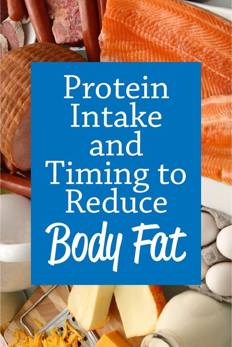 Understanding protein intake and timing for reducing body fat - helpful for anyone looking to lose weight and keep muscle Health Notes, Food Thoughts, Protein Intake, Protein Meals, Reduce Body Fat, Protein Recipes, Fat Loss Diet, Improve Mental Health, Protein Shake