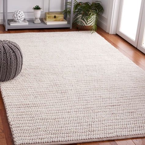 Martha Stewart Rugs Natura Handmade Handwoven Ivory/Beige Rug | Wayfair Modern Wool Rugs, White Couches, Rug Shapes, Beige Rug, Cool Rugs, Indoor Rugs, Online Home Decor Stores, Martha Stewart, Rug Design