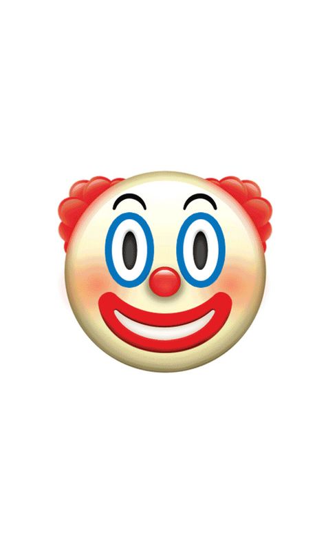 The Clown Emoji That Will Give You Nightmares + The Rest of Apple's New Emoji  Creative Market blog  www.creativemarket.com Clown Emoji, Iphone Png, Apple Emojis, Emoji Stickers Iphone, New Emoji, Ios Emoji, Emoji Backgrounds, Whatsapp Wallpaper Cute, Emoji Drawings