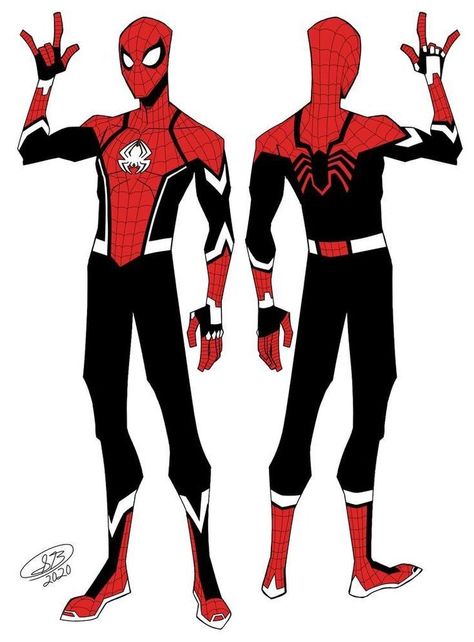 Prickly Alpaca Spidersona, Yotakuboi Spiderman, Spiderman Suits Concept, Spiderman Suit Design Concept, Spiderman Suit Ideas, Spiderman Costume Design, Spider Man Suits Design, Spiderman Suit Designs, Spiderman Redesign