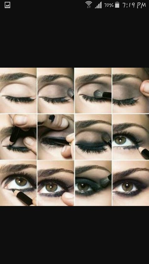 Brown Smokey Eye Makeup Step By Step, Machiaj Smokey Eyes, Trucco Smokey Eye, Smokey Eyes Tutorial, Makeup 101, Makeup Video, Smokey Eye Tutorial, Smink Inspiration, Smoky Eyes