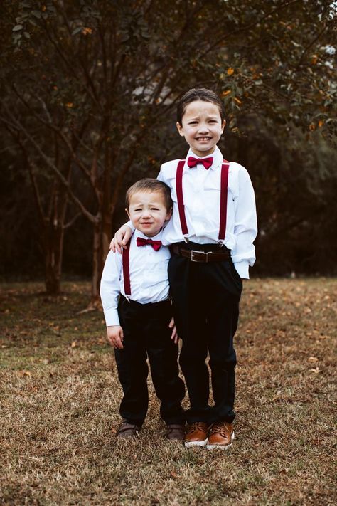 Red Ring Bearer Outfit, Fall Wedding Ring, Christmas Wedding Ring, Ring Bearer Outfits, Royal Wedding Themes, Wedding Ring Bearer Outfit, Kids Wedding Outfits, Ring Bearer Boy, Fall Wedding Outfits