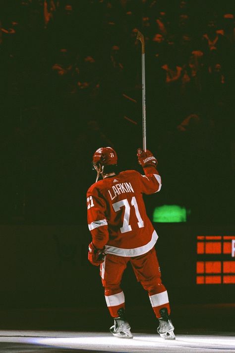 Detroit Red Wings Wallpaper, Dylan Larkin, Contest Ideas, Hockey Men, Boys Hockey, Wings Wallpaper, Hockey Pictures, Detroit Red Wings Hockey, Red Wings Hockey