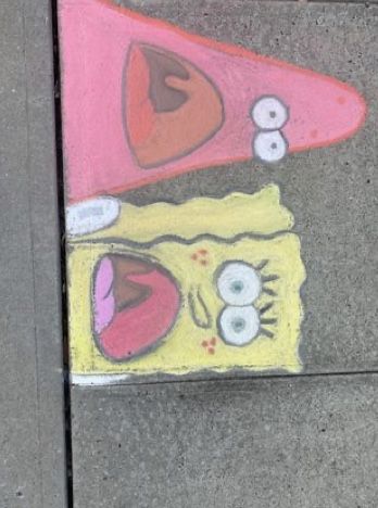 Drawing Spongebob, Driveway Art, Easy Chalk Drawings, Street Chalk Art, Chalk Activities, Fun Chalk Art, Zestaw Ikon, Chalk Design, Fav Artist