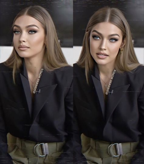 Gigi Hadid Hair Color, Vogue Interview, Gigi Hadid Hair, Blonde Hair Characters, Dark Blonde Hair, Dark Blonde, Gorgeous Makeup, Gigi Hadid, Brunette Hair