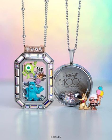 Origami Owl & the Disney 100 Collection #disney #disneyland #disneyworld Boo Monsters Inc, Disney Pandora Bracelet, Disney Princess Jewelry, Pandora Bracelet Charms Ideas, Pandora Bracelet Designs, Disney 100, Living Locket, Princess Jewelry, Disney Figurines