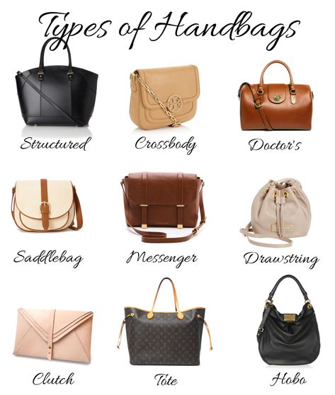 Types Of Handbags, Types Of Purses, Popular Handbags, Perfect Handbag, Hermes Handbags, Purse Styles, Purses Designer, Types Of Bag, Stylish Bag