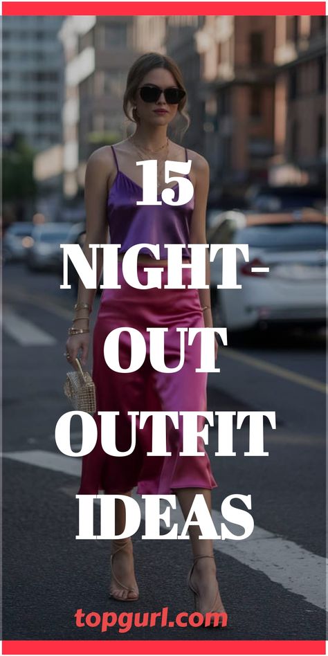 Ready for a night out? Whether you're hitting the club, going to a fancy dinner, or just having drinks with friends, we’ve got the hottest outfit ideas for you! From sleek dresses to bold statement pieces, find your perfect look—visit our site now! Drinks Outfit Evening, Sleek Dresses, Night Out Outfit Clubwear, Hot Outfit Ideas, Night Out Clubbing, Night Out Outfit Ideas, Night Out Club, Drinks With Friends, Spring Nights