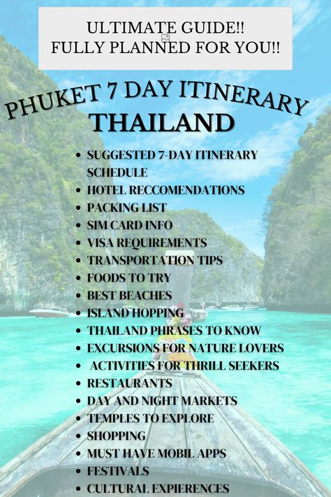 Phuket Itinerary, Bangkok Itinerary, Thailand Activities, Thailand Travel Destinations, Koh Samui Beach, Thailand Itinerary, Thailand Vacation, Thailand Adventure, Island Adventure