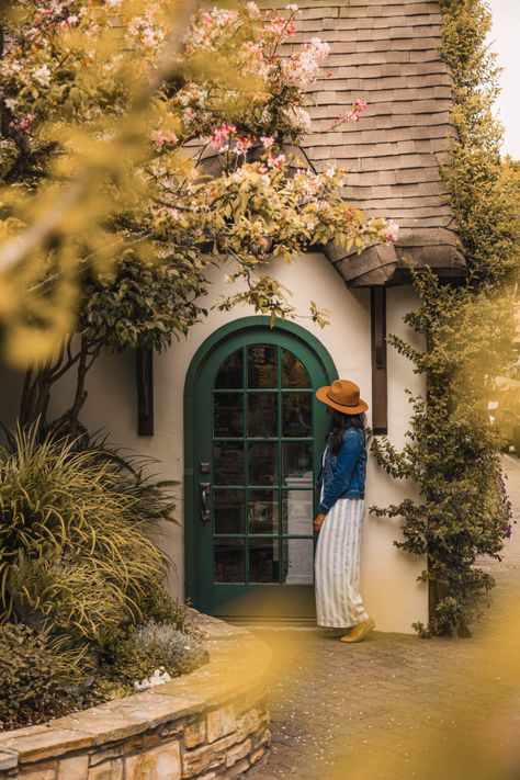 Destination Guide: What to Do in Carmel-by-the-Sea - The Eager Traveler Carmel By The Sea California, Vineyard Tasting Room, Fairytale Houses, Carmel Beach, Carmel California, Fairytale Cottage, Storybook Cottage, Sea Travel, Us Road Trip