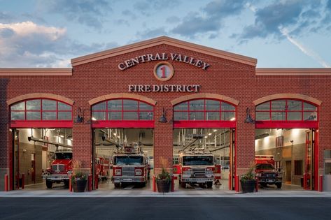 Modern Fire Station, Clean Mindset, Lego Town, Firefighter Pictures, Rescue Vehicles, Central Valley, Fire Apparatus, Public Safety, Fire Dept