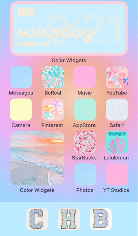 Preppy Phone Screen Ideas, Preppy Apps Icons, Preppy Ipad Ideas, Preppy Homescreen Ideas, Preppy Apps, Preppy Home Screen, Preppy Homescreen, Preppy Backgrounds, Preppy Home