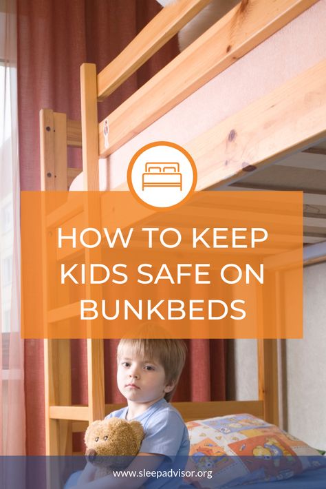 There’s no doubt that bunk beds are a convenient solution for families with multiple children and a limited number of bedrooms. They save space, and they can make a smaller bedroom seem a lot bigger. However, cautious parents have safety concerns. What are the dangers of falling out of bed? #bunkbeds Bunk Bed Safety Ideas, Diy Toddler Bunk Bed, Toddler Bunk Beds Diy Small Rooms, Bunk Bed Railing Ideas, Bunk Beds For Toddlers, Toddler Shared Bedroom, Bunk Bed Toddler, Bunk Bed Hacks, Safe Bunk Beds