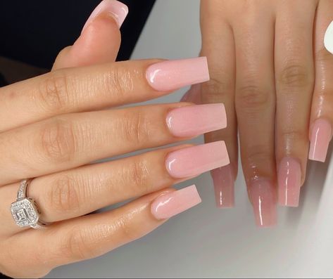 Tapered Square Nails, Girly Acrylic Nails, French Tip Acrylic Nails, Short Square Acrylic Nails, Unique Acrylic Nails, Short Acrylic Nails Designs, Pink Acrylic Nails, Nails Long, Square Acrylic Nails