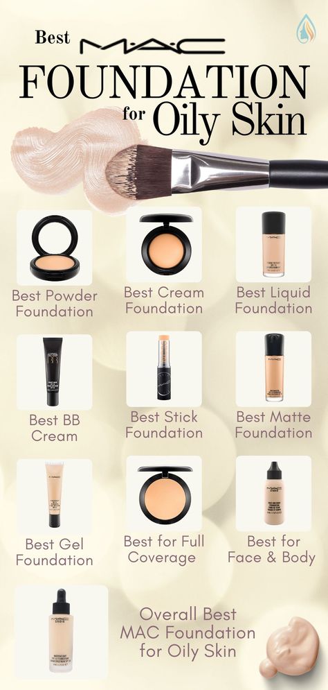 Foundation By Skin Tone Range, Long Lasting Foundation For Oily Skin, Best Powder Foundation For Oily Skin, Concelear For Oily Skin, Matte Foundation For Oily Skin, Foundation Oily Skin, Best Face Foundation, Concealer For Oily Skin, Mac Foundation Shades