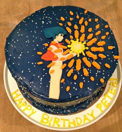 Spirited Away, Studio Ghibli, cake; Anime Food Castle Anime, Cake Paris, Anime Cake, Castle Cake, Cake Blog, Howl's Moving Castle, Cute Birthday Cakes, Snacks Für Party, Cake Designs Birthday