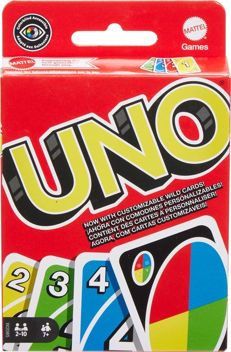 Mattel Games UNO Family Card Game, with 112 Cards in a Sturdy Storage Tin, Travel-Friendly, Makes a Great Game for 7 Year Olds and Up : Amazon.ca: Toys & Games Drinking Card Games, Play Uno, Uno Card, Uno Card Game, Classic Card Games, Uno Cards, Family Card Games, Card Games For Kids, Doll Games