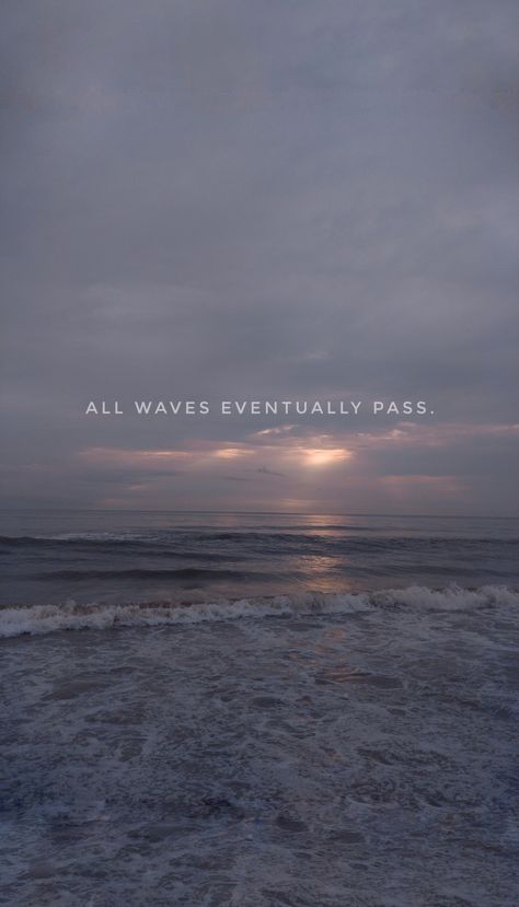 #beach #beachlover #seastheday Nature, All Waves Eventually Pass Quote, Ocean Nature Aesthetic, Beach Status For Instagram, Beach Story Captions, Night Beach Quotes, Beach Wallpaper Quotes, Sea Quotes Lyrics, Sea Quotes Instagram Caption