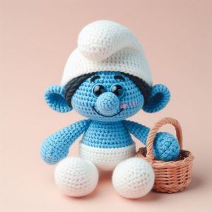 Free-Crochet-Smurf-Amigurumi-Pattern | Swecraftcorner Crochet Smurf, Disney Haken, Disney Crochet Patterns, Dolls Crochet, Lion Costume, Crochet Lovey, Dragon Costume, Crochet World, Craft Corner