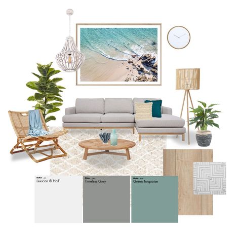 Lounge Mood Board, Coastal Apartment Decor, Coastal Lounge, Living Room Decor Grey Couch, Moodboard Interior Design, Beach Apartment Decor, Creating A Mood Board, Budget Management, Apartment Color Schemes