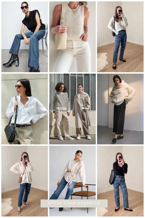 Love the Everlane aesthetic? Check out this list of stores like Everlane with minimal and timeless pieces and sustainable practices. Everlane Aesthetic, Parisian Vibes, Cocoon Cardigan, Sweater Blazer, Sustainable Practices, Minimalist Wardrobe, Night Out Outfit, Beautiful Boots, Half Zip Sweaters