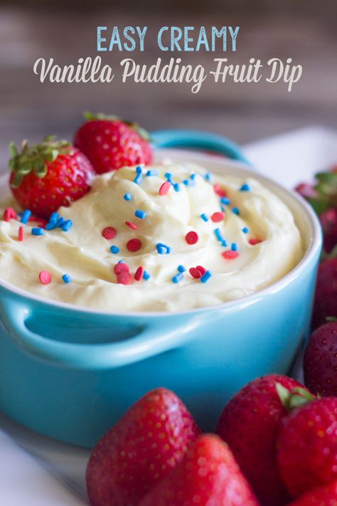 Vanilla Pudding Fruit Dip, Pudding Fruit Dip, Easy Fruit Dip, Delicious Dips, Fruit Dips Recipes, Sweet Dips, Cream Cheese Dips, Snack Dip, Fruit Dip