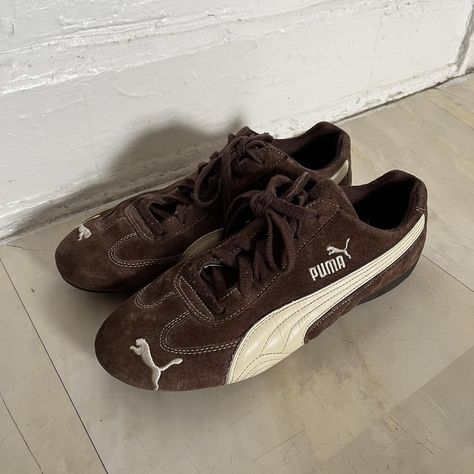 I might be biased but you should probably buy this on Depop 👍 https://depop.app.link/5a4pcqOb2yb Grunge Fits, Estilo Indie, Puma Suede, Shoe Inspo, Autumn Outfits, Aesthetic Shoes, Puma Sneakers, Brown Sneakers, Swag Shoes