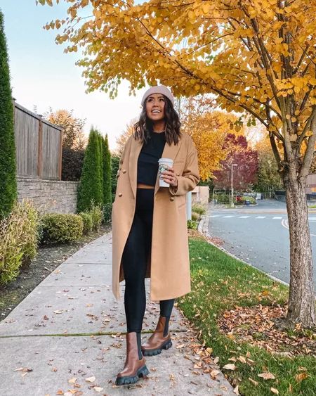 Chunky Brown Boots Outfit, Brown Chunky Boots Outfit, Tan Chelsea Boots Outfit, Brown Chelsea Boots Outfit, Tan Boots Outfit, Chelsea Boot Outfits Women, Chunky Boots Outfit, Tan Chelsea Boots, Brown Boots Outfit