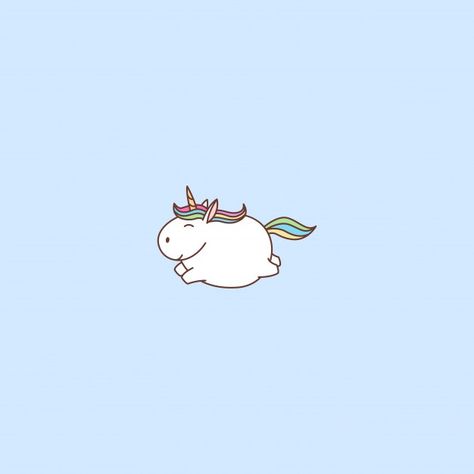 Unicorn Flying, Fat Unicorn, Unicorn Background, Logo Baby, Unicorn Tattoos, Unicorn Graphic, Line Background, Baby Unicorn, Baby Tattoos