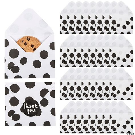 • Perfect Size for Parties: These treat bags are just the right size for candies. Fill them up with tasty treats and hand them out as party favors at ... Paper Treat Bags, Wedding Reception Favors, Envelope Paper, Cookies Cake, Polka Dot Design, Thank You Stickers, Tasty Treats, Party Guests, Favorite Cookies