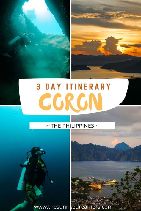 The Best Coron Itinerary: 3 Days in Coron, Philippines Philippine Coron, Coron Philippines, Coron Island, City Island, Coral Garden, Southeast Asia Travel, Philippines Travel, Coron, Island Travel