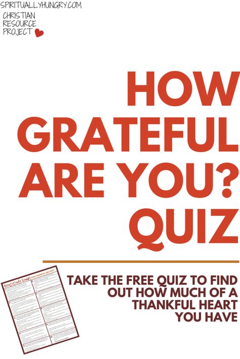 Gratitude Quiz | How Thankful Are You? - Spiritually Hungry Reasons I’m Thankful Classroom, Gratitude Bingo For Kids, Ways To Practice Gratitude, Gratitude Questions Be Grateful, Gratitude Game, Thanksgiving Gratitude, Thankful Thanksgiving, Gratitude Challenge, Free Quiz