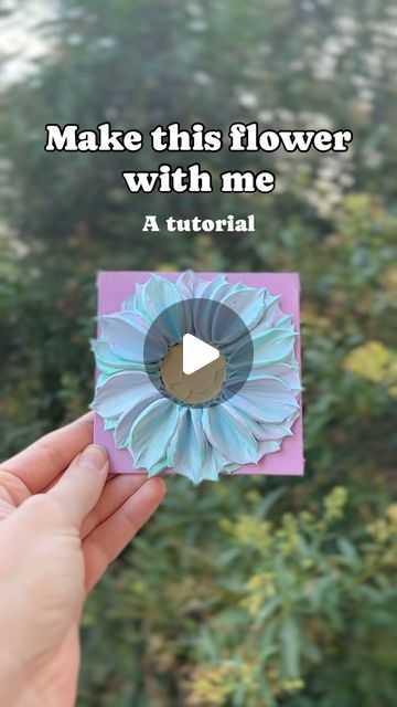 Textured Flower Art | Chinaya on Instagram: "New tutorial alert 🥰  My fave thing about this tutorial is the mix of colours in the paste to give the flower a bit more colour and difference in its finished look.  I hope you enjoy and give it a go ✨   P.s. I love seeing what you create so please tag me so I can let you know what an amazing job you’ve done 💕  #tutorial #guide #texturedart #artwork #floralart #wallart #painting #artist #art #texturedpainting" How To Do Clay Art, 3d Painting Tutorial, Texture Art Flowers, Textured Art Flowers, Easy Texture Art, Textured Canvas Art Diy Tutorials, 3d Flower Painting, Flower Painting Videos, Texture Ideas