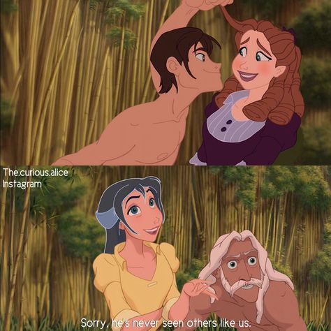 Tarzan Genderbend, Tarzan Fanart, Jane Comics, Terk Tarzan, Disney Characters As Humans, Disney Gender Bender, Tarzan And Jane, Disney Character Art, Disney Facts