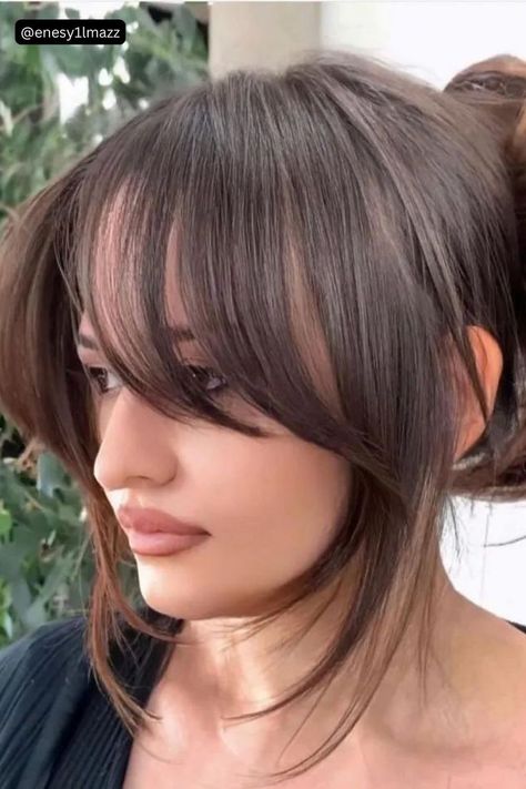 Curtain Bangs On Updo Bangs With Medium Hair, Hairstyles For Layered Hair, How To Style Bangs, Haircuts For Medium Hair, Haircuts Straight Hair, Long Hair With Bangs, Haircuts For Long Hair, Curtain Bangs, Long Hair Cuts