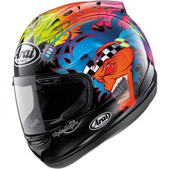 Arai Scott Russell- awesome helmet! Black Motorcycle Helmet, Hjc Helmets, Motorcycle Riding Gear, Biker Helmets, Arai Helmets, Scooter Helmet, Custom Motorcycle Helmets, Motorbike Helmet, Biker Clubs