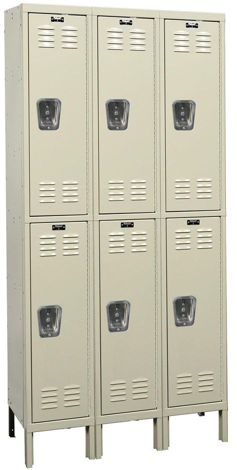 Steel Lockers | Powder Coated Beige Finish 2023 Friends, Tactical Camping, House Of Night, Locker Designs, School Storage, Industrial Style Home, Urban Chickens, Steel Locker, Metal Cabinet