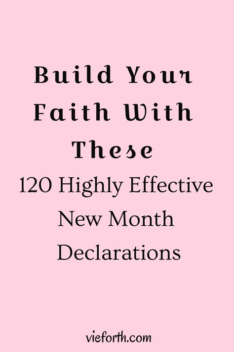 New Month Declarations, Faith Board, Warfare Prayers, Spiritual Warfare Prayers, God Things, Bible Study Help, Joyful Noise, Bible Promises, Study Help