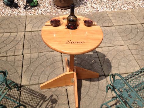 Folding Wine Table, Outdoor Wine Table, Beer Table, Gift Table Wedding, Outdoor Folding Table, Wine Table, New Bern, Beer Holders, Patio Tables