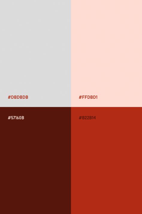 Warm color combination of reds and gray Complimentary Colors For Red, Poppy Red Color Palette, Color Palette Reds, Colors With Red, Tomato Red Color Palette, Pink And Red Colour Scheme, Neutral Red Color Palette, Red Rose Color Palette, Gray Red Color Palette