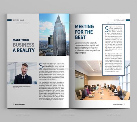 Finance Magazine Design, Business Magazine Layout Design, Magazine Examples, Magazine Page Design, Magazine Page Layouts, Ebook Layout, Corporate Lifestyle, Magazine Business, Typographic Layout