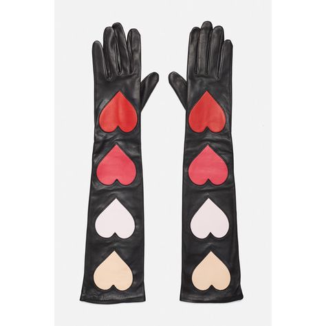 Christopher Kane Long Leather Appliqué Heart Gloves ($395) ❤ liked on Polyvore featuring accessories, gloves, black, leather gloves, christopher kane, long leather gloves and long gloves Heart Gloves, Long Black Gloves, Leather Applique, Long Leather Gloves, Lizzie Hearts, Gloves Long, Gloves Black, Long Gloves, Black Gloves