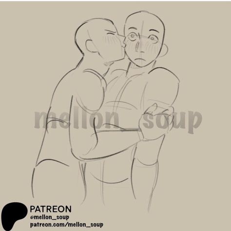 Mellon Soup, Drawing Body Poses, Couple Poses Reference, Body Reference Drawing, Body Pose Drawing, Drawing Expressions, Poses References, Character Poses, Figure Drawing Reference