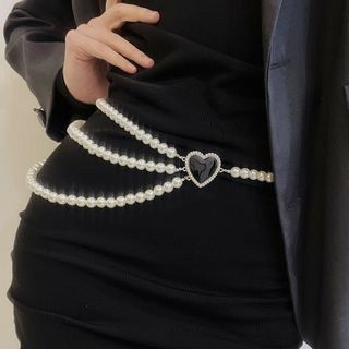 Pearl Waist Belt, Pearl Outfit, Pearl Belt, Pearl Top, Diy Jewelry Unique, Pearl Bag, Handmade Jewelry Tutorials, Jewelry Accessories Ideas, Beaded Belt