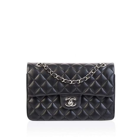 Chanel Timeless leather handbag Chanel Handbags, Black Combination, Chanel Classic Flap Bag, Classic Flap Bag, Bag Chanel, Classic Flap, Flap Bag, Lambskin Leather, Leather Slip Ons