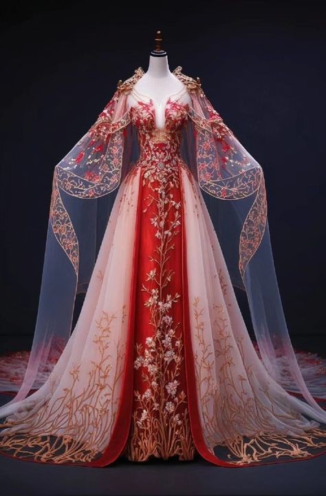 Queen Outfits Royal, Chinese Fancy Dress, Dress Tips, Wedding Dresses Whimsical, Enchanting Wedding, Chinese Wedding Dress, Dress Colors, Royal Dresses, Dress Guide