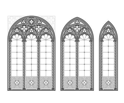 Cathedral window tattoo