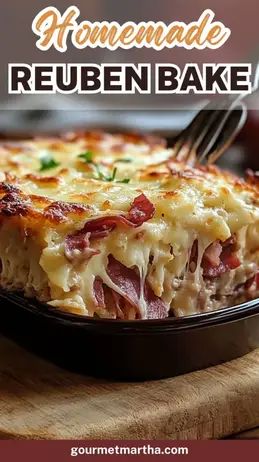 Love a classic Reuben sandwich? This Easy Homemade Reuben Bake brings all those savory flavors into a warm, cheesy casserole that’s perfect for sharing. With layers of corned beef, sauerkraut, and gooey cheese, it’s the ultimate comfort dish for any Reuben lover! Surprise your taste buds – full recipe inside! #ReubenBake #HomemadeReuben #EasyCasserole #ComfortFood #CornedBeefCasserole #BakedReuben #CheesyRecipes #DinnerIdeas #SavoryCasserole #FoodLovers #FamilyDinner Best Reuben Sandwich Recipe, Savory Reuben Bake, Ruben Bake Reuben Casserole, Reuben Casserole Recipe, Corned Beef Casserole Recipes, Rueben Bake Reuben Casserole, Homemade Reuben Bake, Rubin Bake, Rubin Casserole