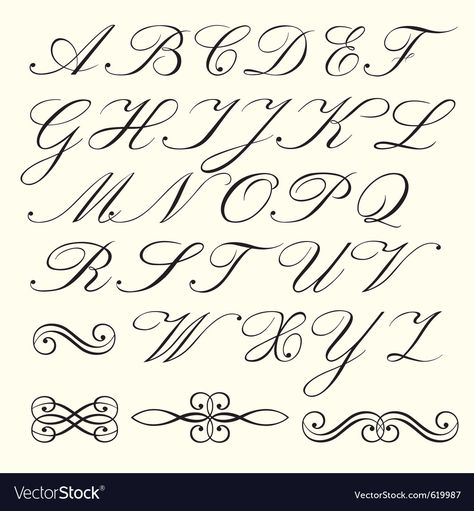 A Script Letter, Swirly Fonts Alphabet, Swirly Alphabet, English Alphabet Design, Fancy Cursive Fonts, Swirly Font, Free Monogram Fonts, Swirly Fonts, Fancy Writing